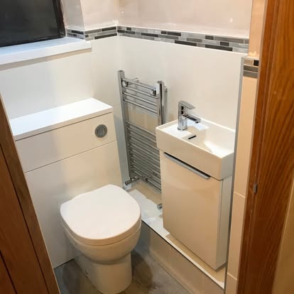 A recently completed bathroom installation by Paul Robinson Plumbing and Heating